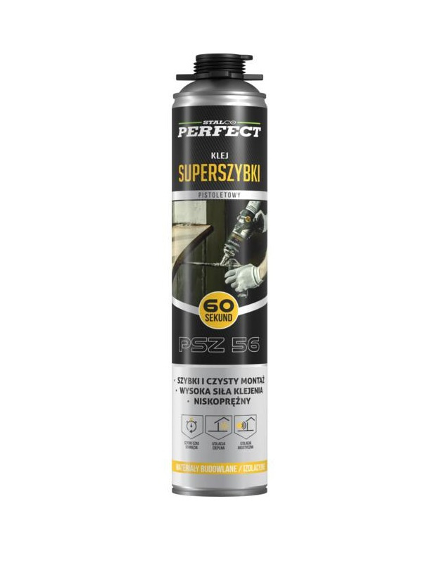 PIANOKLEJ SUPERSZYBKI 60sek. 750ML PSZ56 PISTOLETOWY STALCO PERFECT